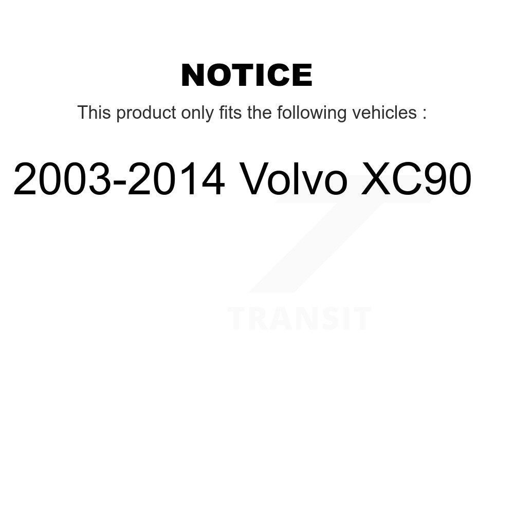 [Rear] 2003-2014 Volvo XC90 Premium OE Brake Rotors & Ceramic Pads Kit For Max Braking