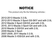 Charger l'image dans la galerie, Rear Disc Brake Rotors And Ceramic Pads Kit For Mazda 3 Sport