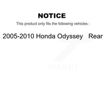 Load image into Gallery viewer, Rear Disc Brake Rotors And Ceramic Pads Kit For 2005-2010 Honda Odyssey