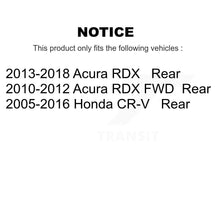 Load image into Gallery viewer, Rear Disc Brake Rotors And Ceramic Pads Kit For Honda CR-V Acura RDX