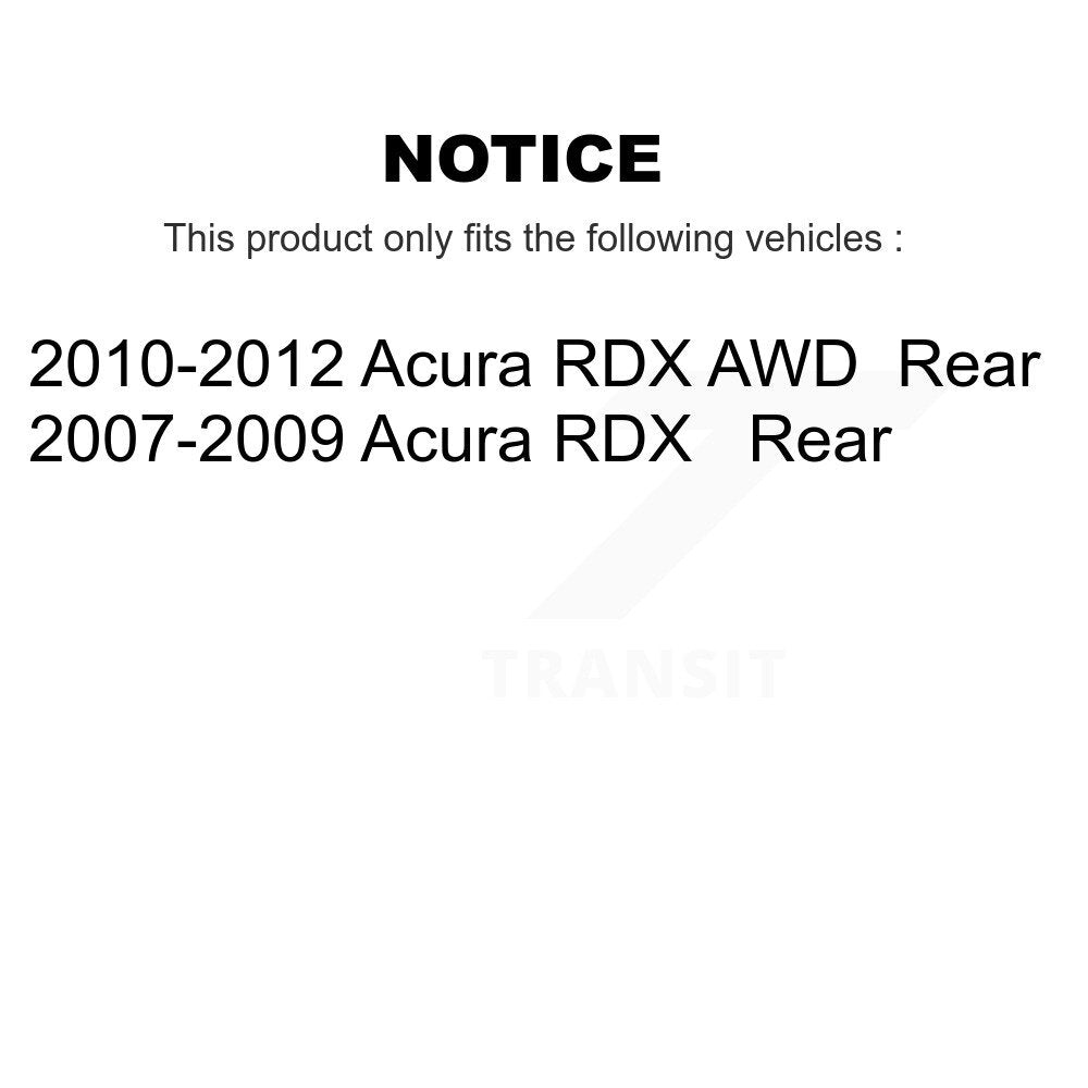 Rear Disc Brake Rotors And Ceramic Pads Kit For Acura RDX