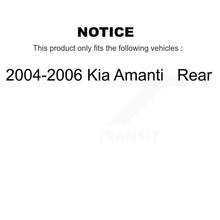 Charger l&#39;image dans la galerie, Rear Disc Brake Rotors And Ceramic Pads Kit For 2004-2006 Kia Amanti