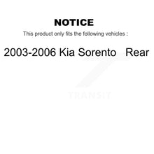 Load image into Gallery viewer, Rear Disc Brake Rotors And Ceramic Pads Kit For 2003-2006 Kia Sorento