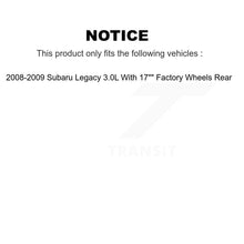 Load image into Gallery viewer, Rear Brake Rotor Ceramic Pad Kit For 08-09 Subaru Legacy With 17&quot; Factory Wheels