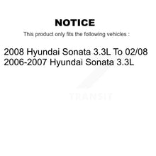 Charger l'image dans la galerie, Rear Disc Brake Rotors And Ceramic Pads Kit For Hyundai Sonata 3.3L
