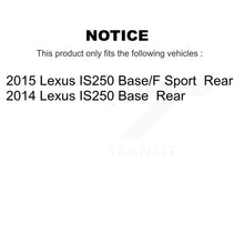 Load image into Gallery viewer, Rear Disc Brake Rotors And Ceramic Pads Kit For Lexus IS250