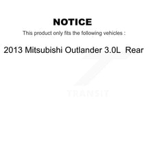 Charger l&#39;image dans la galerie, Rear Disc Brake Rotors And Ceramic Pads Kit For 2013 Mitsubishi Outlander 3.0L