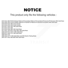 Charger l'image dans la galerie, Rear Brake Rotors &amp; Ceramic Pad Kit For Volvo S60 XC70 S80 V60 Cross Country V70