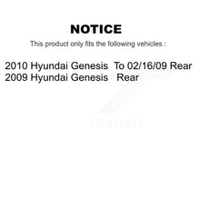 Load image into Gallery viewer, Rear Disc Brake Rotors And Ceramic Pads Kit For Hyundai Genesis