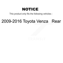 Load image into Gallery viewer, Rear Disc Brake Rotors And Ceramic Pads Kit For 2009-2016 Toyota Venza