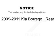 Charger l&#39;image dans la galerie, Rear Disc Brake Rotors And Ceramic Pads Kit For 2009-2011 Kia Borrego