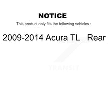 Load image into Gallery viewer, Rear Disc Brake Rotors And Ceramic Pads Kit For 2009-2014 Acura TL