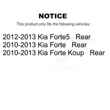 Charger l&#39;image dans la galerie, Rear Disc Brake Rotors And Ceramic Pads Kit For Kia Forte Koup Forte5