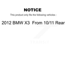 Load image into Gallery viewer, Rear Disc Brake Rotors And Ceramic Pads Kit For 2012 BMW X3 From 10 11