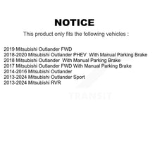 Charger l'image dans la galerie, Rotors de frein à disque arrière et Kit de plaquettes en céramique pour Mitsubishi Outlander Sport PHEV RVR 