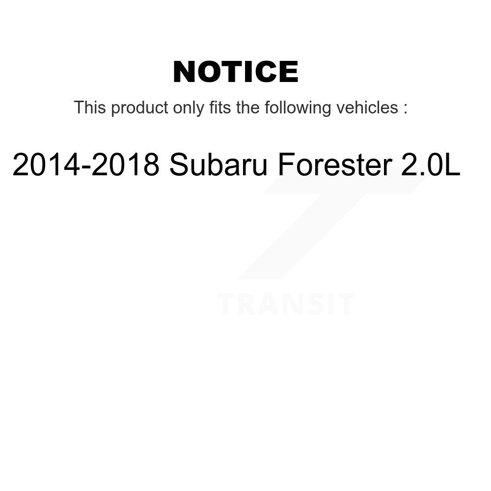 [Rear] 2014-2018 Subaru Forester 2.0L Premium OE Brake Rotors & Ceramic Pads Kit For Max Braking