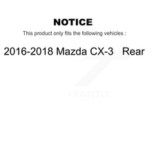 Charger l&#39;image dans la galerie, Kit de disques de frein à disque arrière et plaquettes en céramique pour Mazda CX-3 2016-2018 