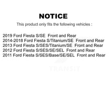 Load image into Gallery viewer, Front Rear Disc Brake Rotors Ceramic Pads And Drum Kit (7Pc) For Ford Fiesta