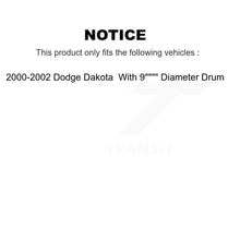 Load image into Gallery viewer, Front Rear Disc Brake Rotors Ceramic Pads And Drum Kit (7Pc) For Dodge Dakota