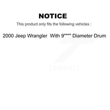 Load image into Gallery viewer, Front Rear Disc Brake Rotors Ceramic Pads And Drum Kit (7Pc) For Jeep Wrangler