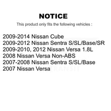 Charger l'image dans la galerie, Front Rear Brake Rotor Ceramic Pad &amp; Drum Kit (7Pc) For Nissan Sentra Versa Cube