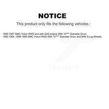 Charger l'image dans la galerie, Rotors de frein à disque avant et arrière, plaquettes en céramique et Kit de tambour (7 pièces) pour GMC Yukon 