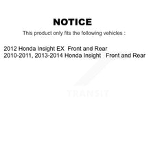 Charger l'image dans la galerie, Front Rear Disc Brake Rotors Ceramic Pads And Drum Kit (7Pc) For Honda Insight