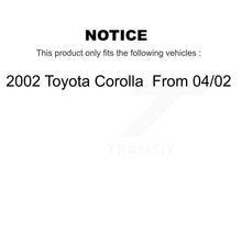 Charger l'image dans la galerie, Front Rear Brake Rotors Ceramic Pad Drum Kit (7Pc) For Toyota Corolla From 04 02