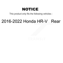 Load image into Gallery viewer, Rear Disc Brake Rotors And Ceramic Pads Kit For 2016-2022 Honda HR-V