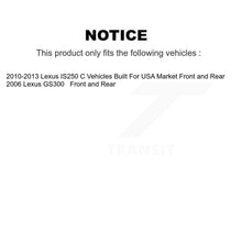 Load image into Gallery viewer, Front Rear Disc Brake Rotors And Ceramic Pads Kit (6Pc) For Lexus IS250 GS300