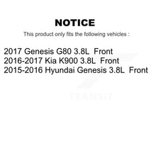 Load image into Gallery viewer, Front Disc Brake Rotor And Ceramic Pad Kit For Hyundai Genesis G80 Kia K900 3.8L