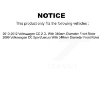 Load image into Gallery viewer, Front Brake Rotors &amp; Ceramic Pad Kit For Volkswagen CC With 340mm Diameter Rotor