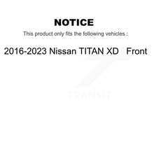 Load image into Gallery viewer, Front Disc Brake Rotors And Ceramic Pads Kit For 2016-2022 Nissan TITAN XD