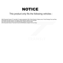 Charger l'image dans la galerie, Front Rear Disc Brake Rotors And Ceramic Pads Kit For Chevrolet Camaro