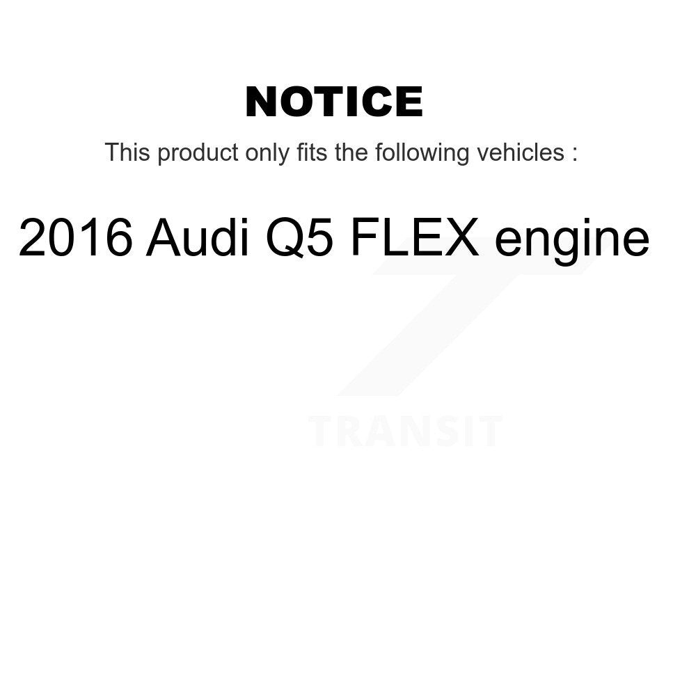 Front Rear Disc Brake Rotors And Ceramic Pads Kit For 2016 Audi Q5 FLEX engine