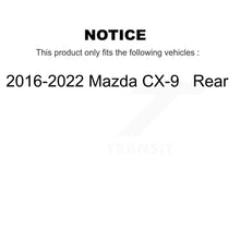 Charger l&#39;image dans la galerie, Rear Disc Brake Rotors And Ceramic Pads Kit For 2016-2022 Mazda CX-9