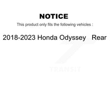 Charger l&#39;image dans la galerie, Rear Disc Brake Rotors And Ceramic Pads Kit For 2018-2023 Honda Odyssey