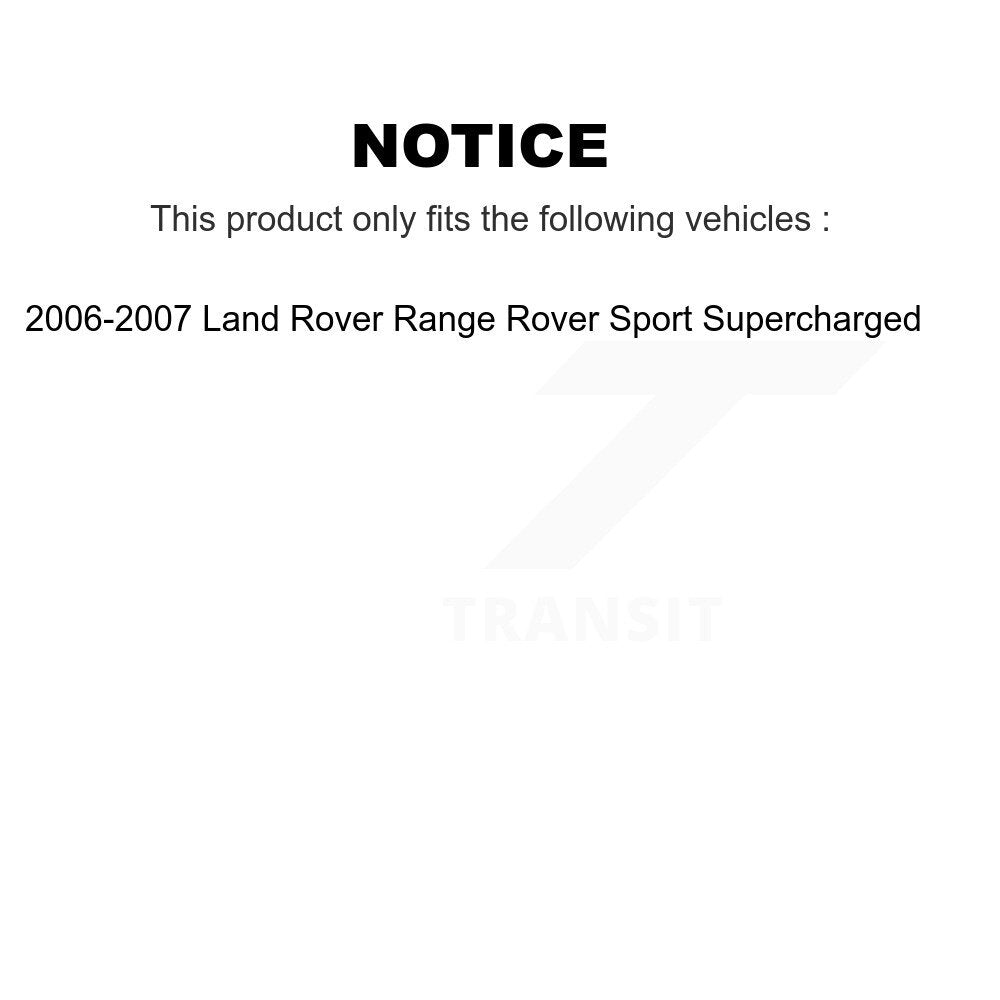 Front Rear Brake Rotor & Ceramic Pad Kit For Land Rover Range Sport Supercharged