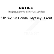 Charger l&#39;image dans la galerie, Front Disc Brake Rotors And Ceramic Pads Kit For 2018-2023 Honda Odyssey