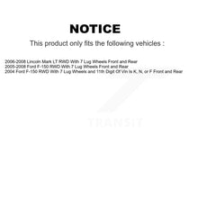 Load image into Gallery viewer, Front Rear Disc Brake Rotor &amp; Ceramic Pad Kit For Ford F-150 Lincoln Mark LT RWD