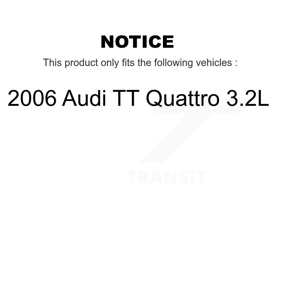 [Front] 2006 Audi TT Quattro 3.2L Premium OE Brake Rotors & Ceramic Pads Kit For Max Braking