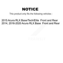 Load image into Gallery viewer, Front Rear Disc Brake Rotors And Ceramic Pads Kit For Acura RLX