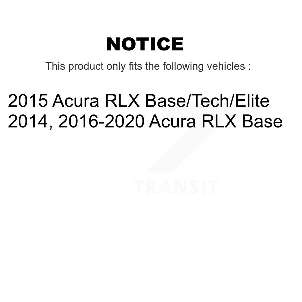 Front Rear Disc Brake Rotors And Ceramic Pads Kit For Acura RLX