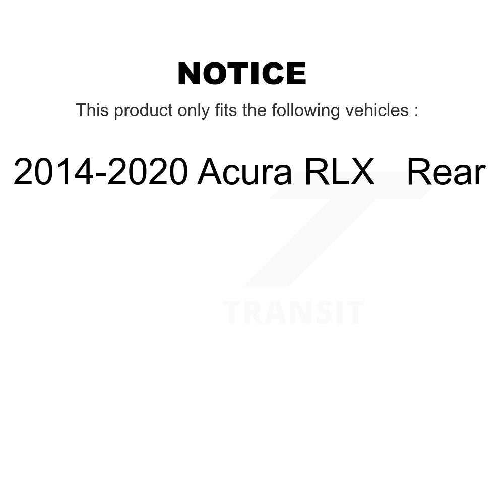 Rear Disc Brake Rotors And Ceramic Pads Kit For 2014-2020 Acura RLX