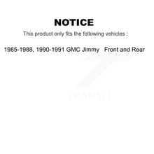 Load image into Gallery viewer, Front Rear Disc Brake Rotors Ceramic Pads And Drum Kit (7Pc) For GMC Jimmy