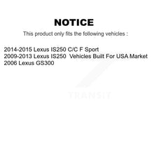 Charger l'image dans la galerie, Front Disc Brake Rotors And Ceramic Pads Kit For Lexus IS250 GS300