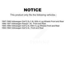 Charger l'image dans la galerie, Front Rear Disc Brake Rotors Hub And Ceramic Pads Kit For Volkswagen Golf Passat