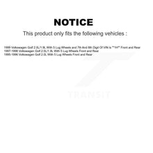 Charger l'image dans la galerie, Front Rear Disc Brake Rotor Hub Assembly And Ceramic Pad Kit For Volkswagen Golf