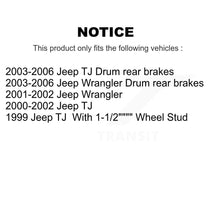 Charger l'image dans la galerie, Front Rear Disc Brake Rotors Ceramic Pads And Drum Kit For Jeep Wrangler TJ