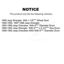 Load image into Gallery viewer, Front Rear Disc Brake Rotors Ceramic Pad And Drum Kit For Jeep Wrangler Cherokee
